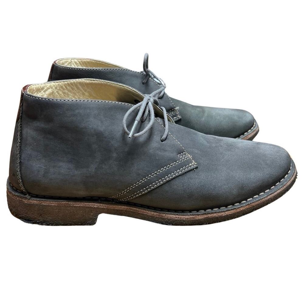 Johnston and Murphy Donnelson Sheepskin Gray Suede Chukka Boot size 9 1/2 - Picture 2 of 9
